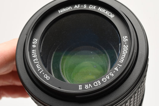 Nikon AF-S Nikkor 55-200mm F4-5.6G II ED DX VR compact zoom, *Bargain