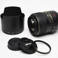 Nikon AF-S VR Micro-Nikkor 105mm f2.8G IF-ED #2160 USA, B+W UV, Hood