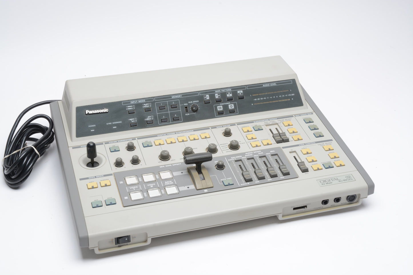 Panasonic WJ-MX12 AV Mixer w/WJ-KB15 Character generator, Tested, Great!