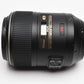 Nikon AF-S VR Micro-Nikkor 105mm f2.8G IF-ED #2160 USA, B+W UV, Hood