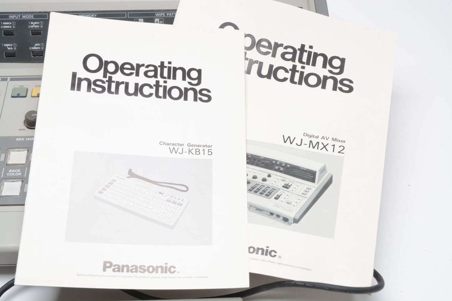 Panasonic WJ-MX12 AV Mixer w/WJ-KB15 Character generator, Tested, Great!