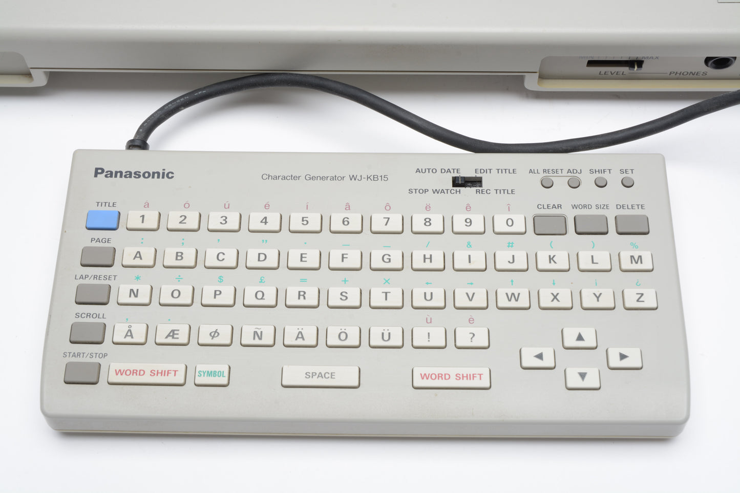 Panasonic WJ-MX12 AV Mixer w/WJ-KB15 Character generator, Tested, Great!