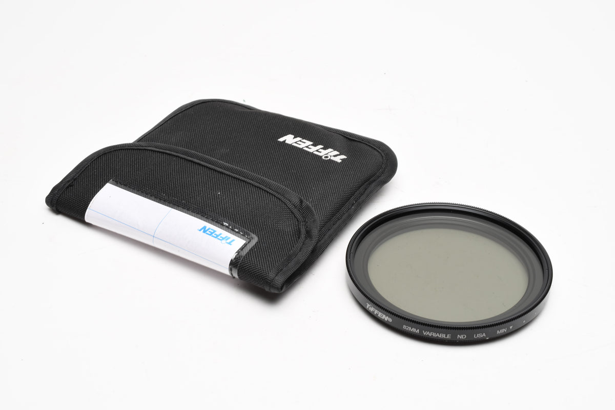 Tiffen 82mm Variable ND Filter 2 - 8 Stop, w/ Pouch, Very clean