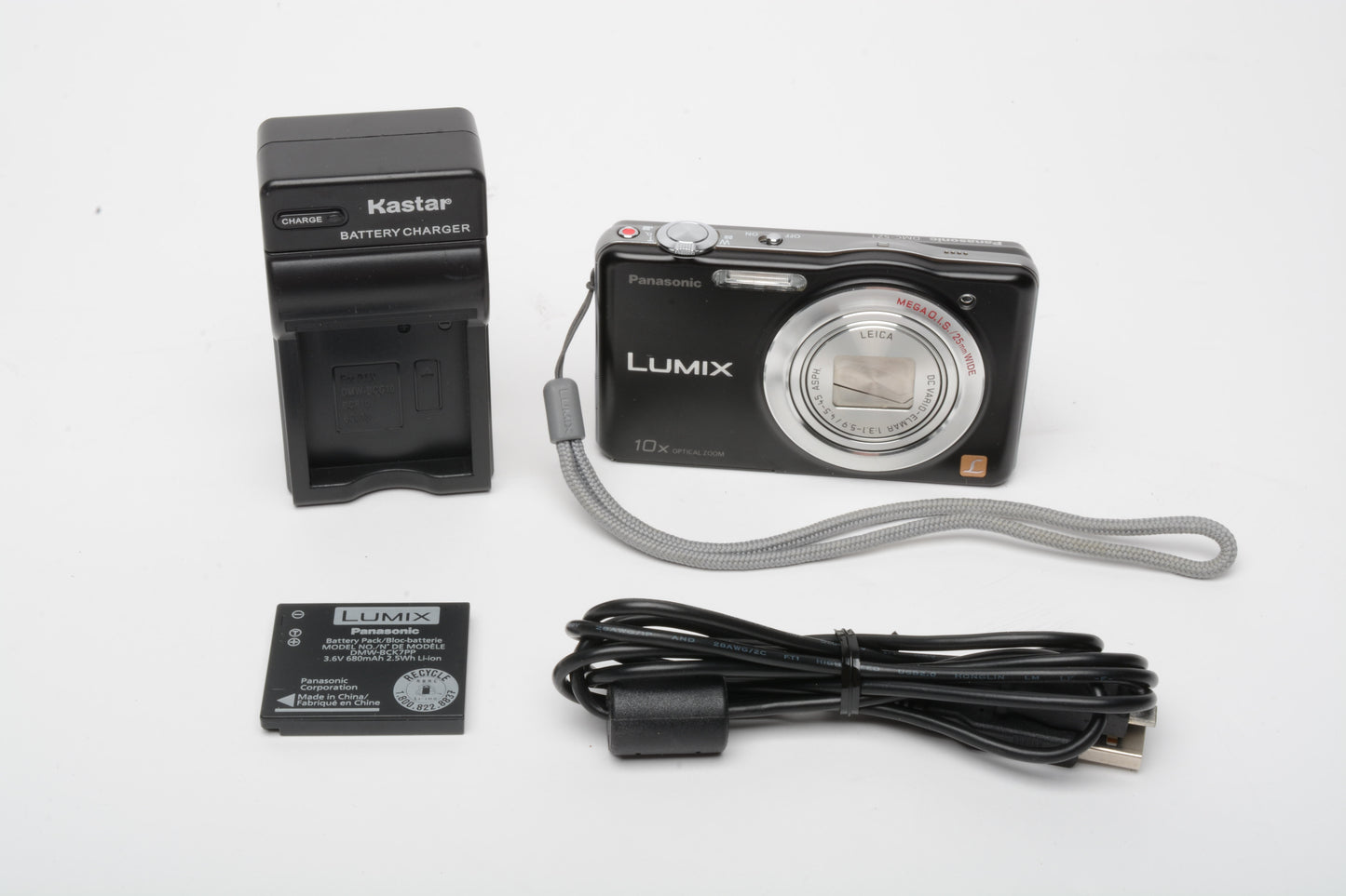 Panasonic Lumix DMC-SZ1 16.1MP Digital Point&Shoot Camera Black, tested, clean