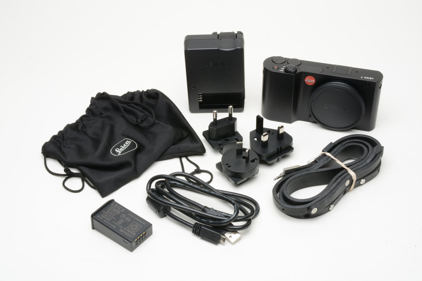 Leica T Typ 701 Digital camera w/batt, charger, strap, cap, USB, Nice!