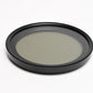 Tiffen 82mm Variable ND Filter 2 - 8 Stop, w/ Pouch, Very clean