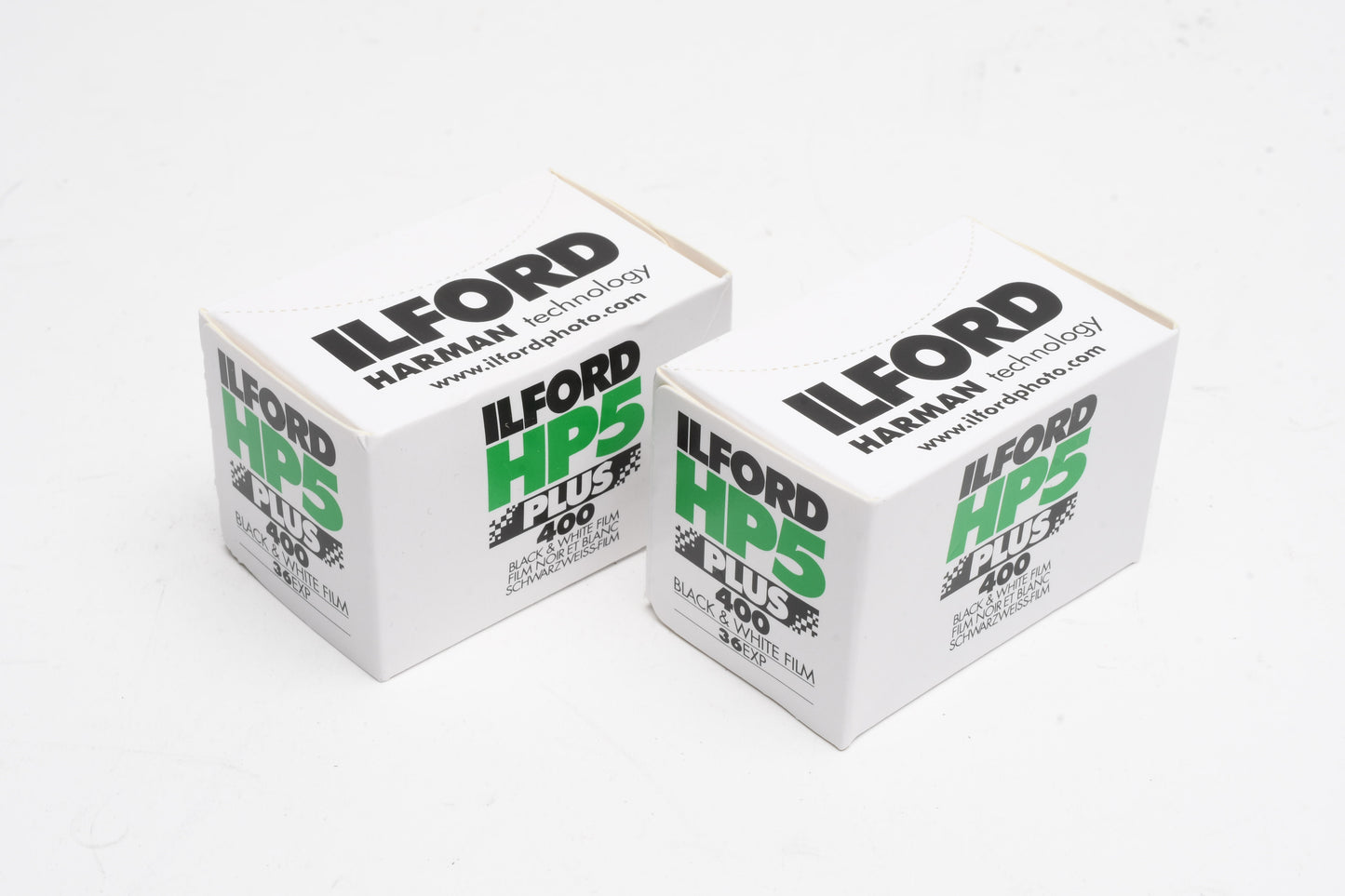 2X Rolls Ilford HP5 Plus 400ASA 135-36 B&W 35mm Film, Expired 07/2018