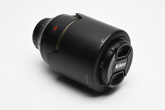 Nikon AF-S VR Micro-Nikkor 105mm f2.8G IF-ED #2160 USA, B+W UV, Hood