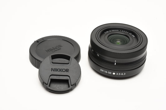 Nikon Nikkor Z 16-50mm f3.5-6.3 DX VR zoom lens, caps, Mint! USA