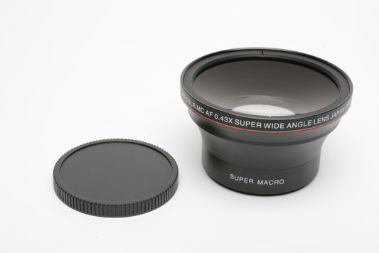 Pro HD .43X Super wide w/super macro adapter lens / converter