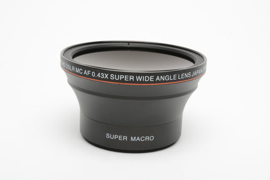 Pro HD .43X Super wide w/super macro adapter lens / converter