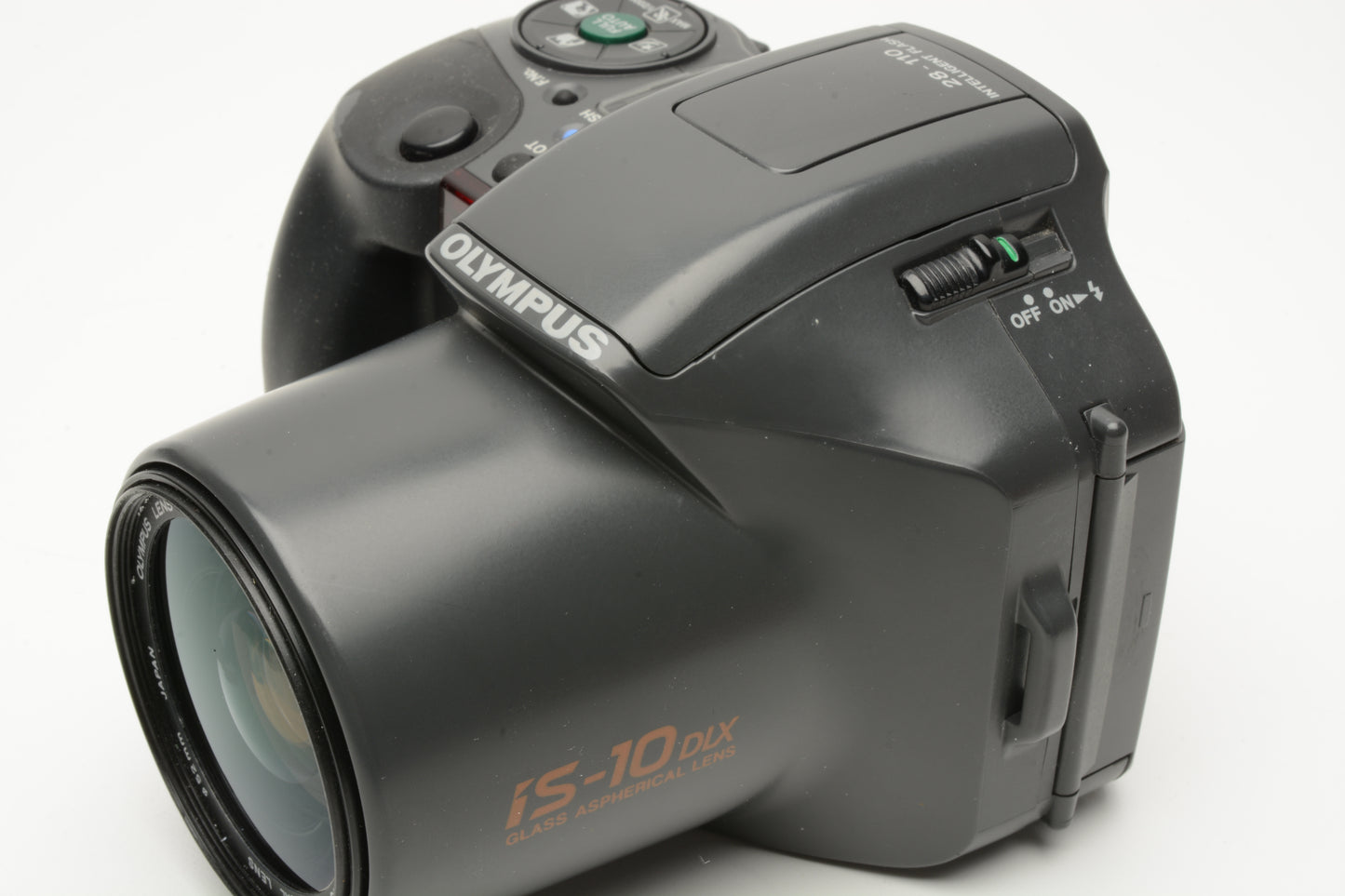 Olympus IS-10 DLX 35mm Point&Shoot camera w/28-110mm w/cap, case, UV, Tested