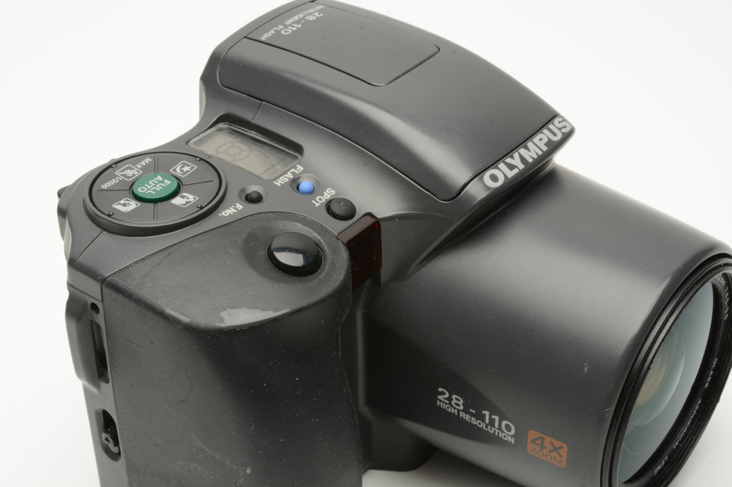 Olympus IS-10 DLX 35mm Point&Shoot camera w/28-110mm w/cap, case, UV, Tested