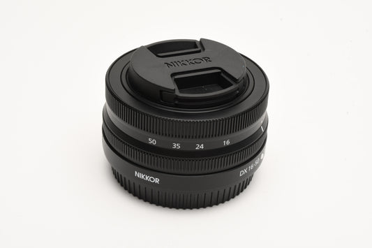 Nikon Nikkor Z 16-50mm f3.5-6.3 DX VR zoom lens, caps, Mint! USA
