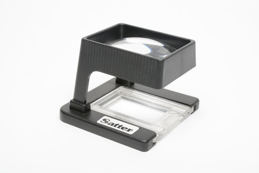 Satter 8X Made in Germany magnifier with open side - Great for negs, slides or prints