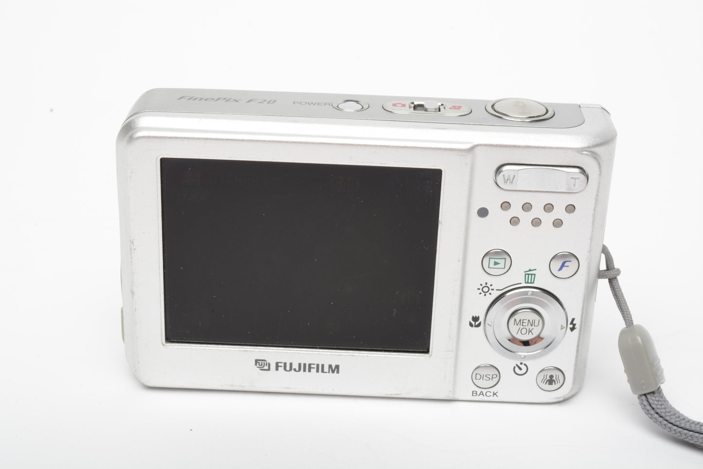 Fujifilm Finepix F20 6.3MP Digital Point&Shoot camera, batt+charger+USB+1GB XD