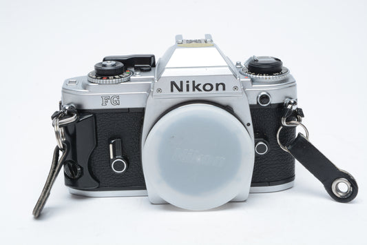 Nikon FG 35mm SLR Body, New Seals, tested, nice & clean!