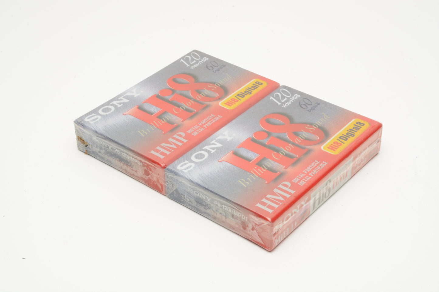 2X Sony Hi-8 HMP120 video cassette tape P6-120HMPD1