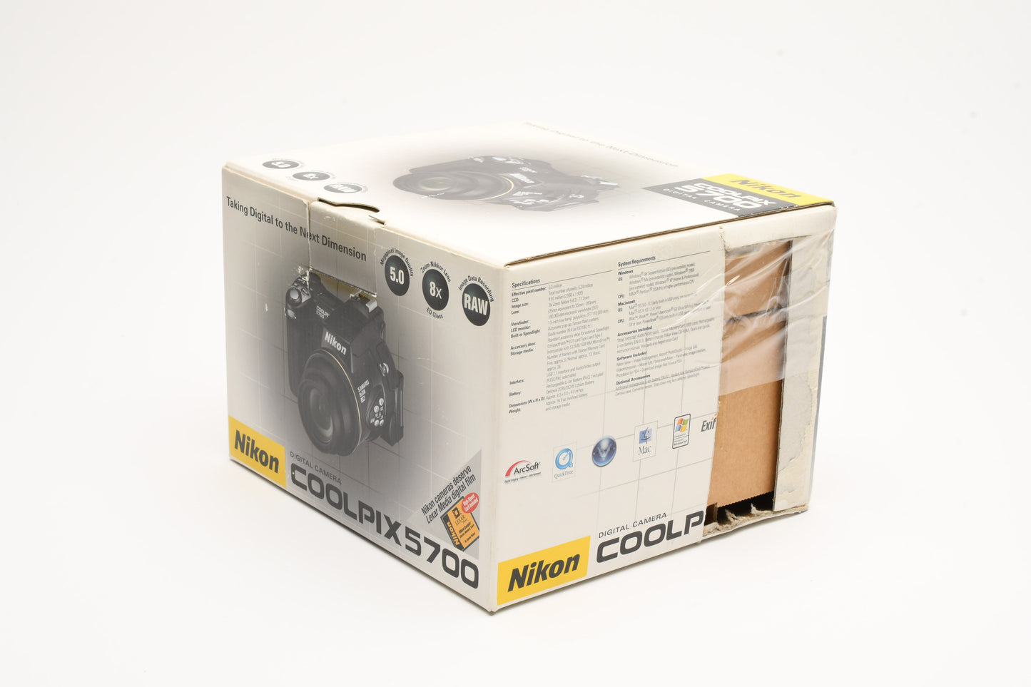 Nikon Coolpix 5700 5MP Digital Point&Shoot camera, CF, Boxed, Clean