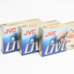 Set of 3 JVC Mini DV 60 minute cassette M-DV60ME