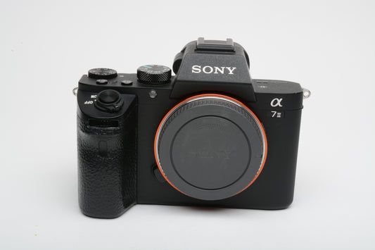 Sony A7 II Mirrorless Body, 2batts, charger, grip, Only 13K acts!  ILCE-7M2