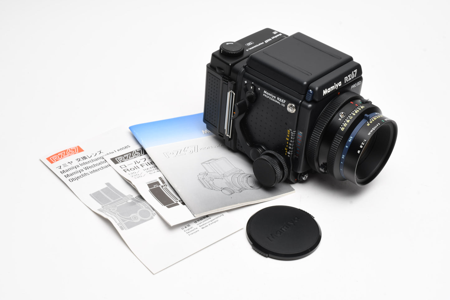 Mamiya RZ67 Professional IID w/110mm f2.8, WLF, 120 Back MINT