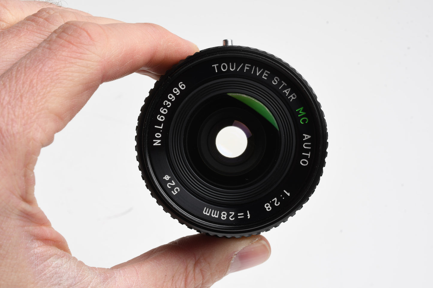 Tou Five Star MC Auto 28mm f2.8 Canon FD Mount Wide angle lens, Caps+Case
