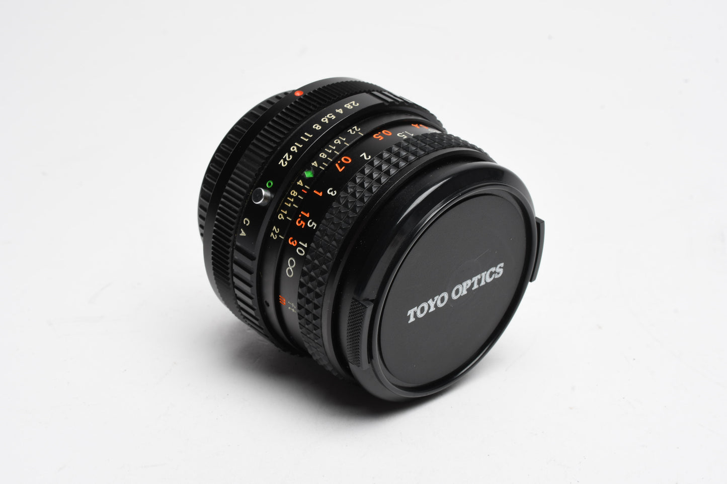 Tou Five Star MC Auto 28mm f2.8 Canon FD Mount Wide angle lens, Caps+Case