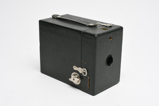 Kodak No. 2 Rainbow Hawkeye Model C Green Box Camera 120 Film, Nice