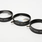 Set of 3 Telesar 58mm filters:  Vertical, Triangle, 5 Section, w/Stack caps, Very clean