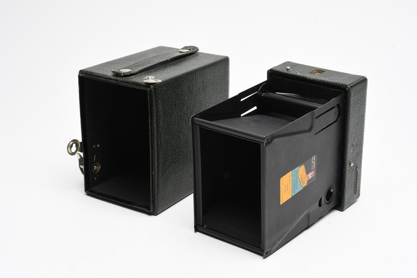 Kodak No. 2 Rainbow Hawkeye Model C Green Box Camera 120 Film, Nice