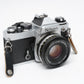 Nikon FE 35mm SLR w/50mm f1.8 E , Strap, New Seals, Case, Tested!