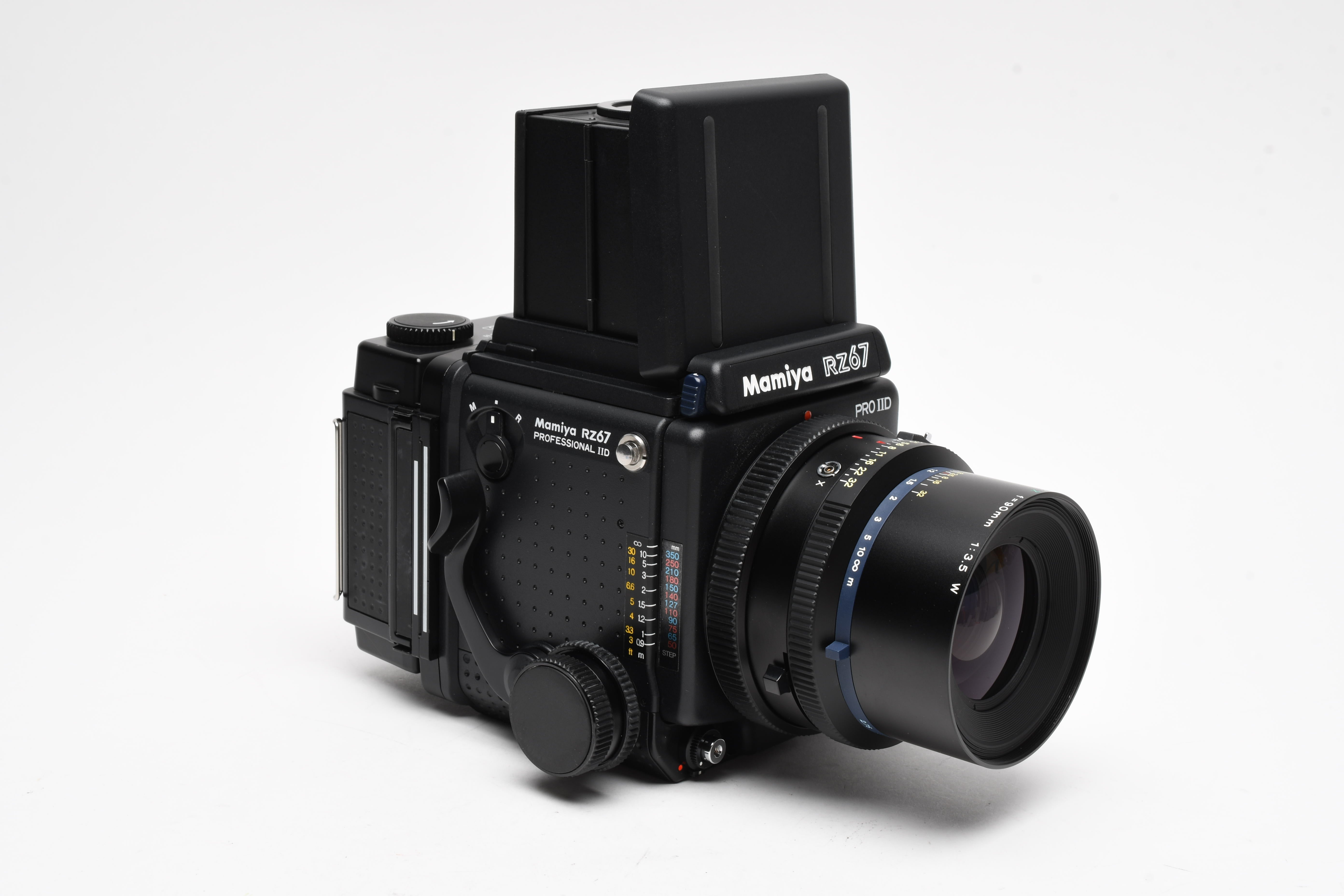 Mamiya RZ67 Professional IID w/90mm f3.5, WLF, 120 Back MINT
