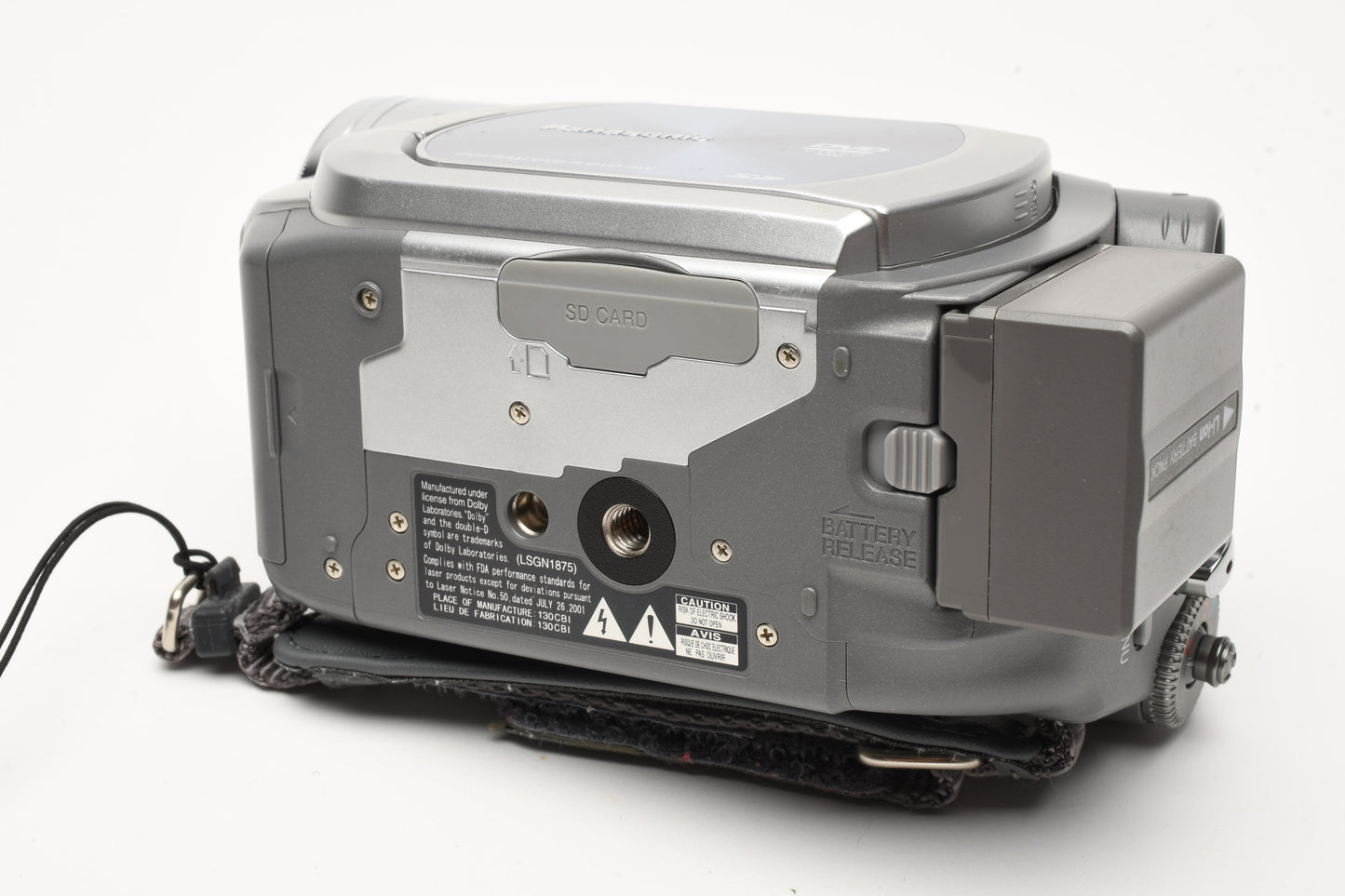 Panasonic VDR-D250 DVD Video Camcorder, AC adapter, batt., Tested