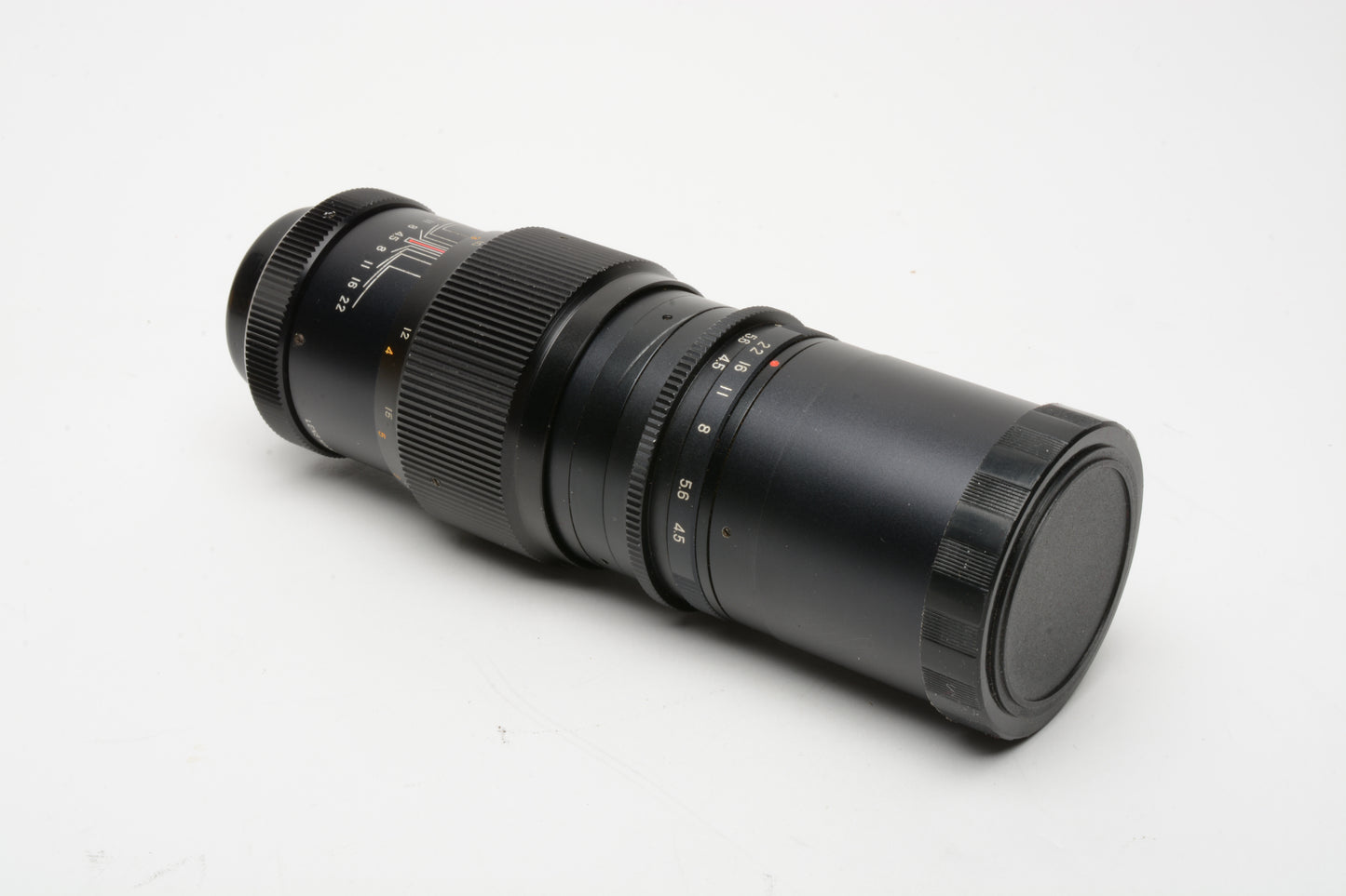 Lentar 200mm f4.5 T-Mount Adapter Exakta Mount Pre-set lens, case, good!