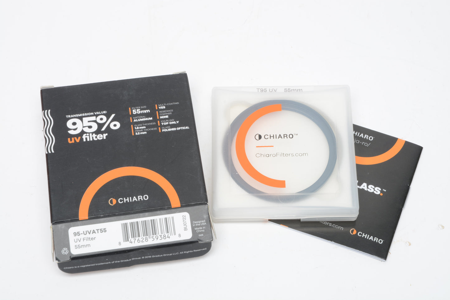 Chiaro 95-UVAT55 55mm UV filter NIB