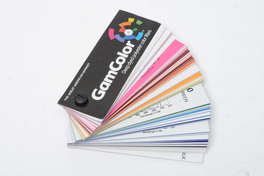 GamColor Dyed Polyester Filter Color Chart/Deck, Clean