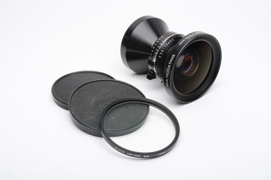 Schneider Kreuznach Super Angulon 120mm f8 large format lens w/Copal 0 Shutter