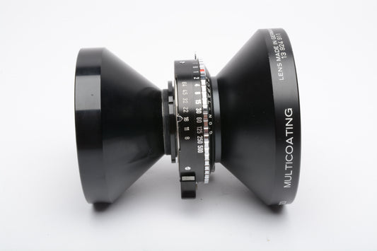 Schneider Kreuznach Super Angulon 120mm f8 large format lens w/Copal 0 Shutter