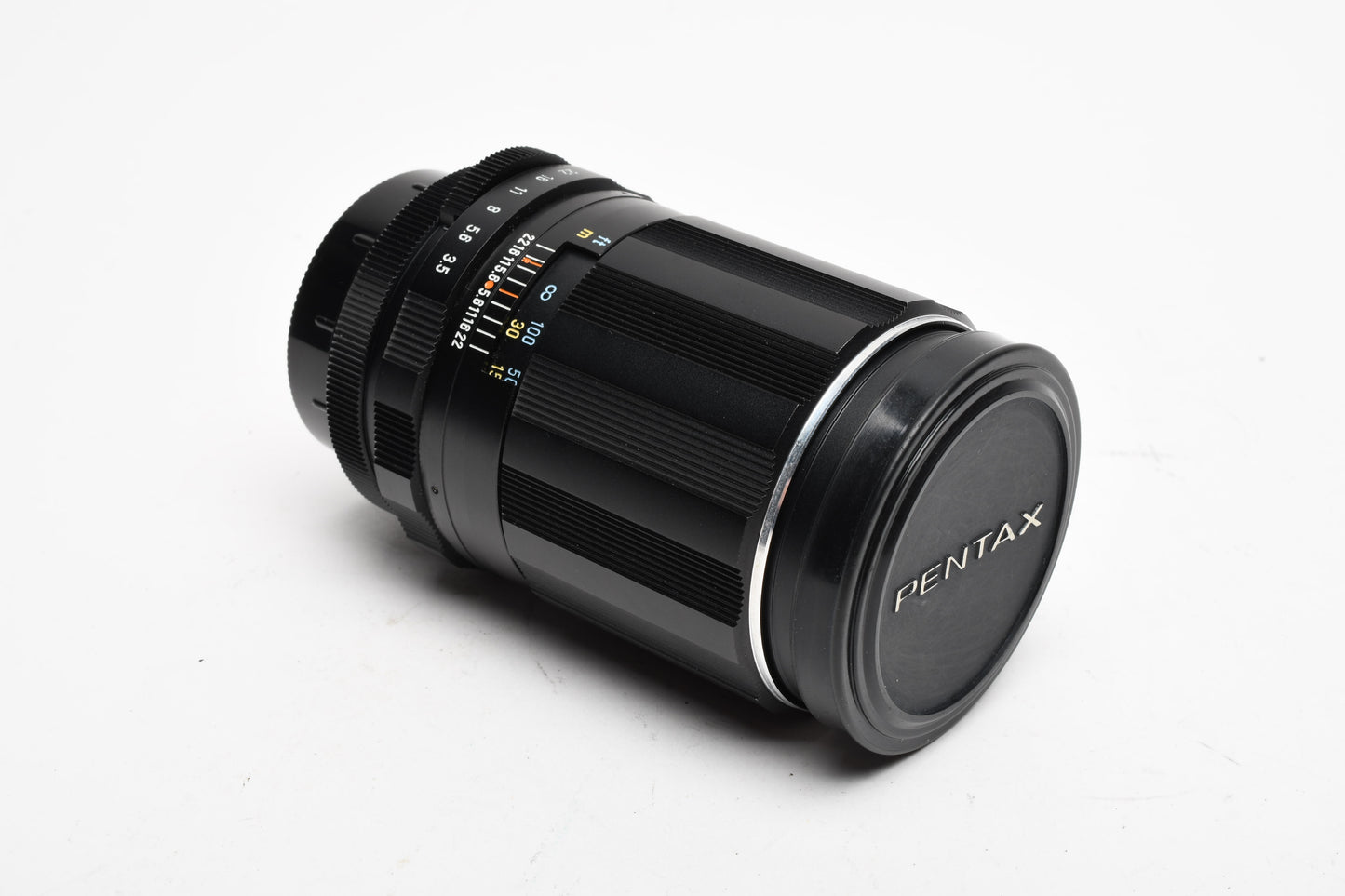 Pentax Super Takumar 135mm f3.5 M42 Mount lens, case, hood, caps, Mint
