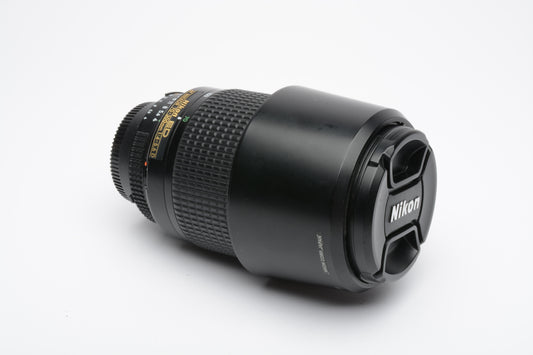 Nikon ED AF Nikkor 70-300mm f4-5.6D zoom lens, hood + caps