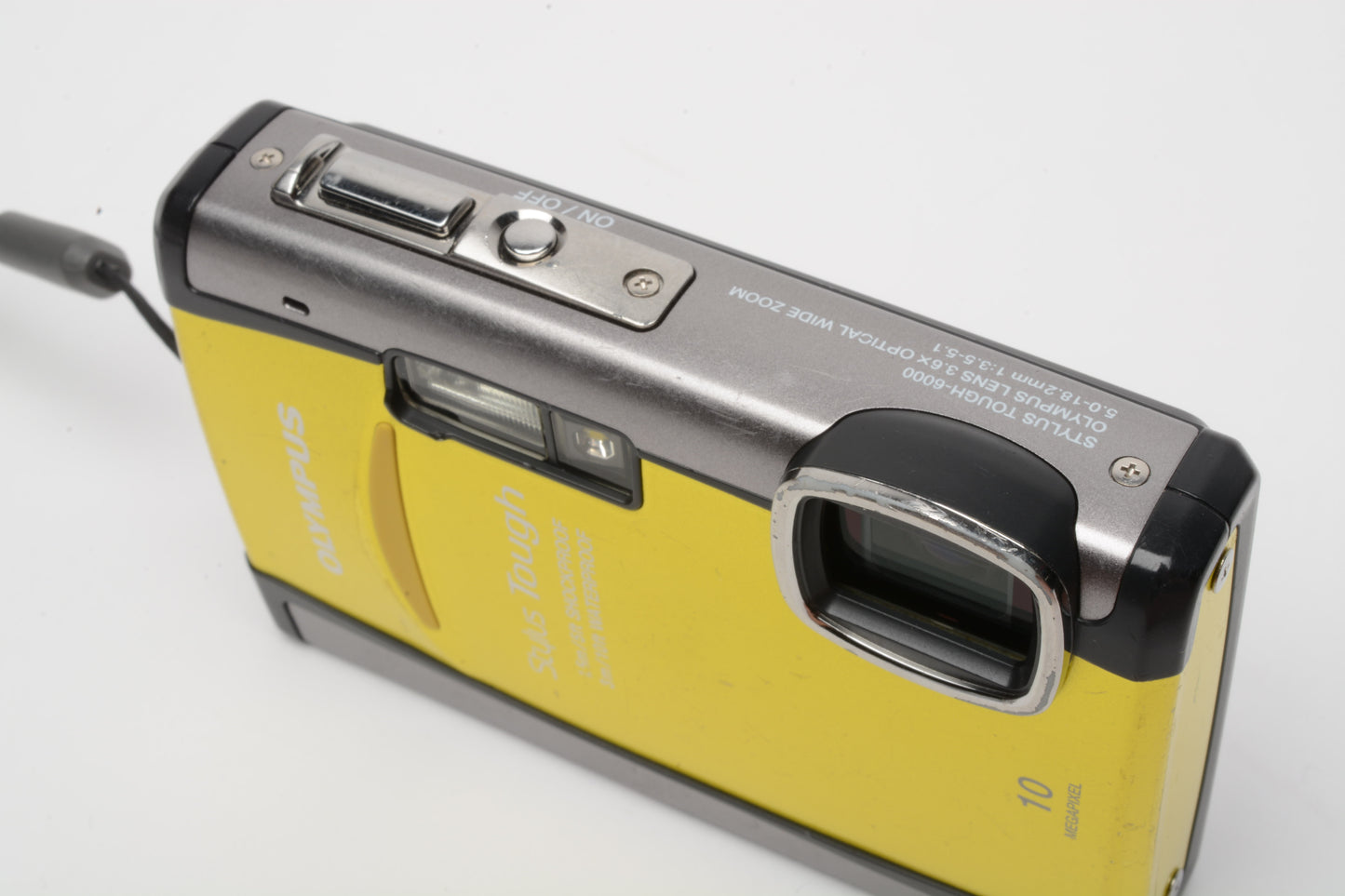 Olympus Tough 6000 Yellow 10MP Digital Point&Shoot camera +XD card