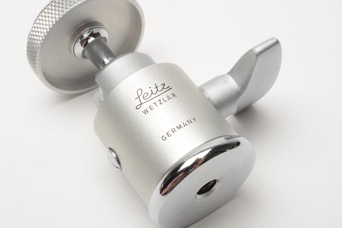 Leica Leitz FOOMI short ball and socked tripod head chrome 14105J, Mint, Boxed