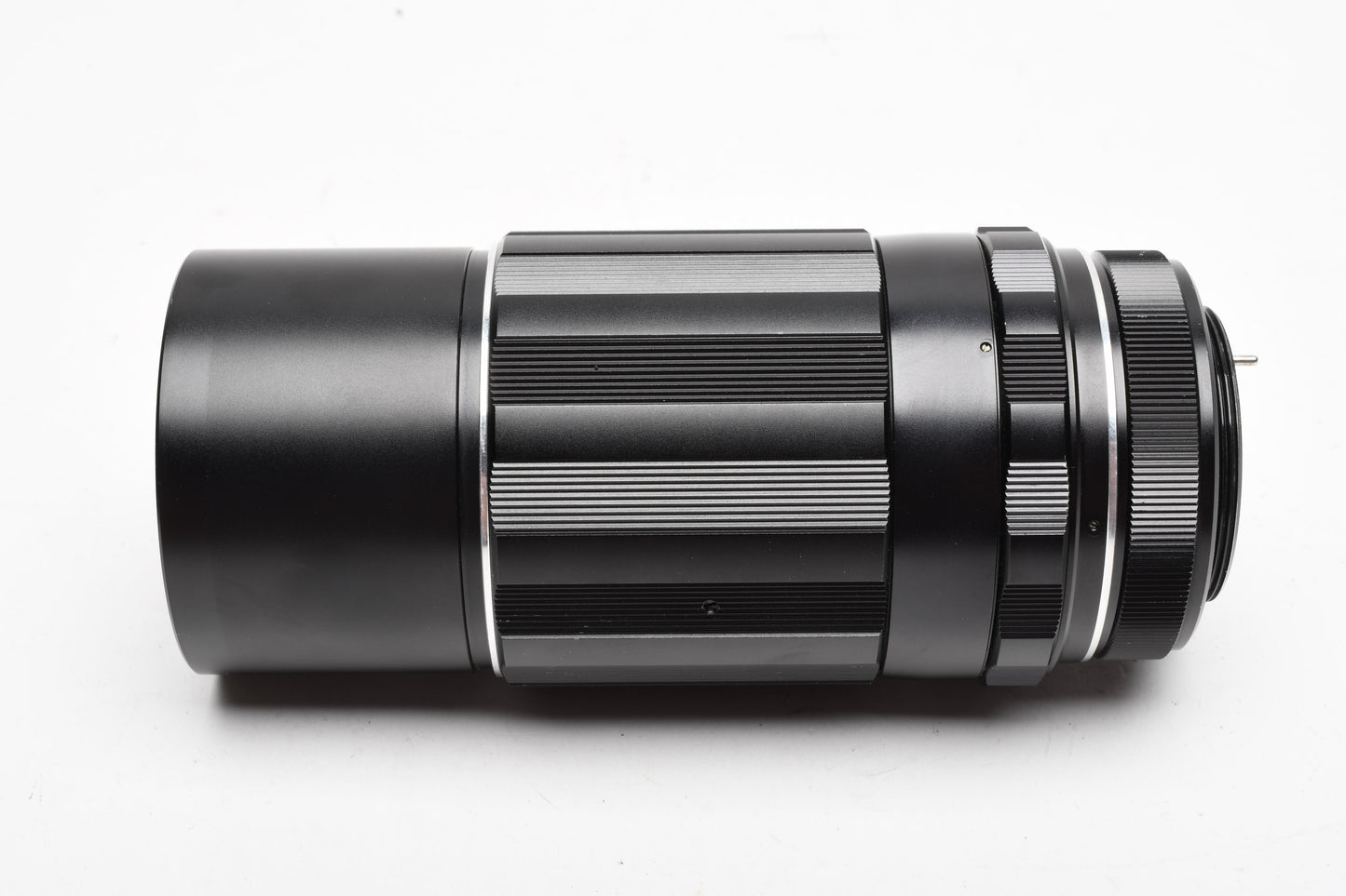 Asahi Super Takumar 200mm f4 M42 Mount lens, case, hood, caps, Mint-