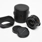Super Takumar 35mm f3.5 M42 mount lens, caps, case, hood, Mint-