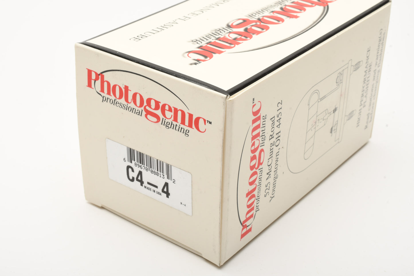 Photogenic C4-4 Flashtube #908012, New in box