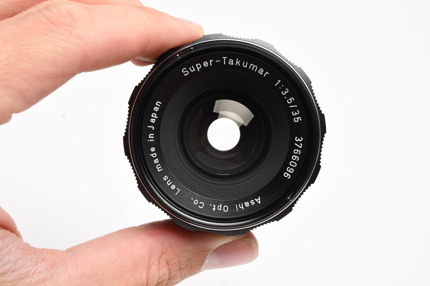 Super Takumar 35mm f3.5 M42 mount lens, caps, case, hood, Mint-