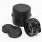 Pentax Super-Takumar 55mm f1.8 M42 mount lens, caps, case, Mint-