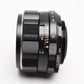 Pentax Super-Takumar 55mm f1.8 M42 mount lens, caps, case, Mint-