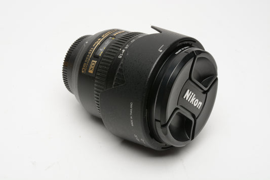 Nikon AF-S Nikkor 18-70mm f3.5-4.5G ED DX IF w/caps, hood, UV, Tested